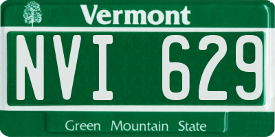 VT license plate NVI629