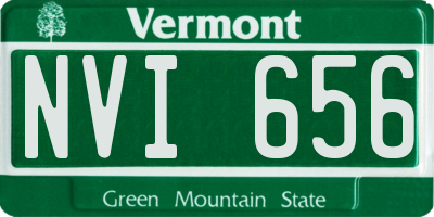 VT license plate NVI656