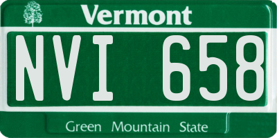 VT license plate NVI658
