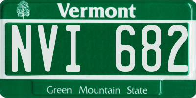 VT license plate NVI682