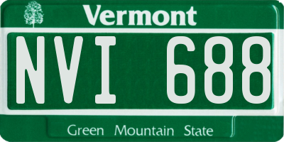 VT license plate NVI688