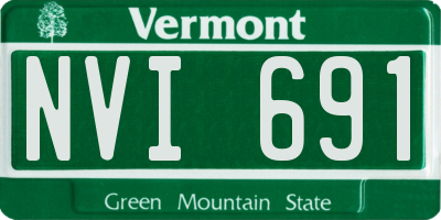 VT license plate NVI691