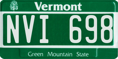 VT license plate NVI698