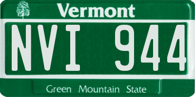 VT license plate NVI944