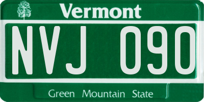 VT license plate NVJ090