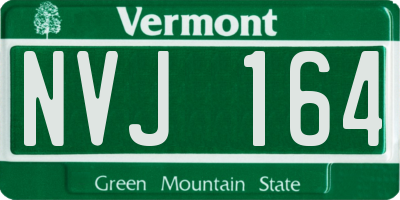 VT license plate NVJ164
