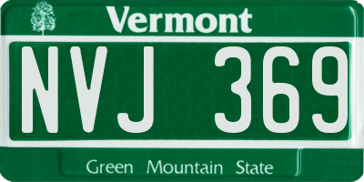 VT license plate NVJ369
