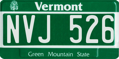 VT license plate NVJ526