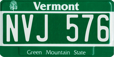 VT license plate NVJ576