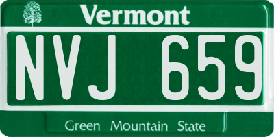 VT license plate NVJ659
