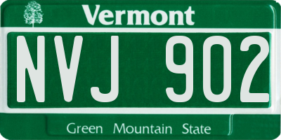 VT license plate NVJ902
