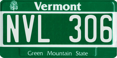 VT license plate NVL306