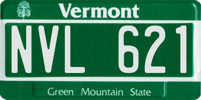 VT license plate NVL621