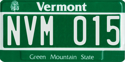 VT license plate NVM015