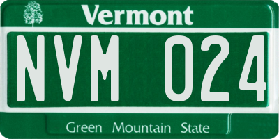 VT license plate NVM024