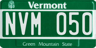 VT license plate NVM050