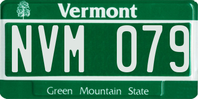 VT license plate NVM079