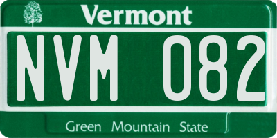 VT license plate NVM082