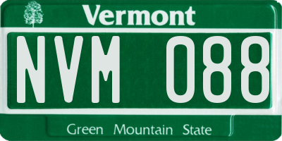 VT license plate NVM088