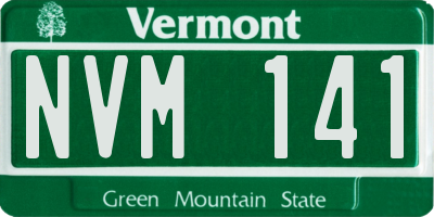 VT license plate NVM141