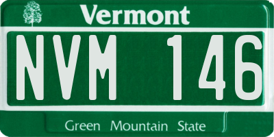 VT license plate NVM146