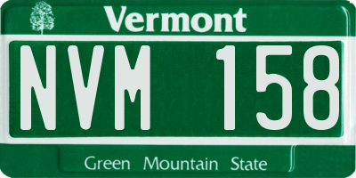 VT license plate NVM158