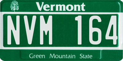 VT license plate NVM164