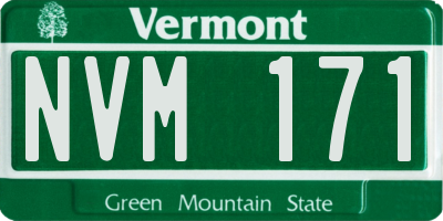 VT license plate NVM171