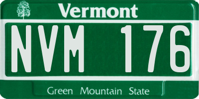 VT license plate NVM176