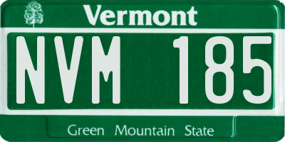 VT license plate NVM185