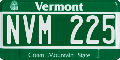 VT license plate NVM225
