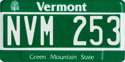 VT license plate NVM253