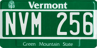 VT license plate NVM256