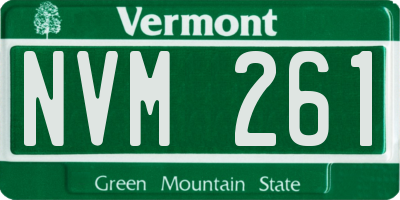 VT license plate NVM261
