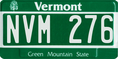 VT license plate NVM276