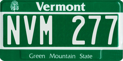 VT license plate NVM277
