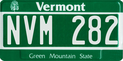VT license plate NVM282