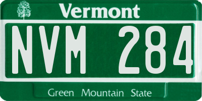VT license plate NVM284