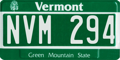 VT license plate NVM294