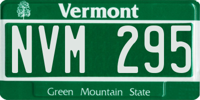 VT license plate NVM295
