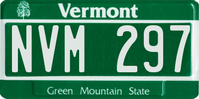 VT license plate NVM297