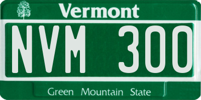 VT license plate NVM300