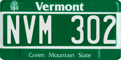VT license plate NVM302