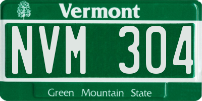 VT license plate NVM304