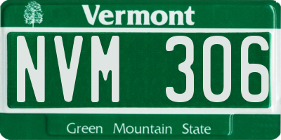 VT license plate NVM306
