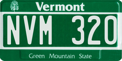 VT license plate NVM320
