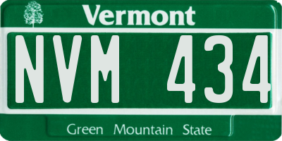 VT license plate NVM434