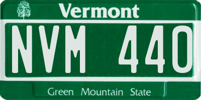 VT license plate NVM440