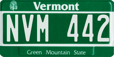VT license plate NVM442