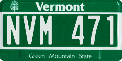 VT license plate NVM471